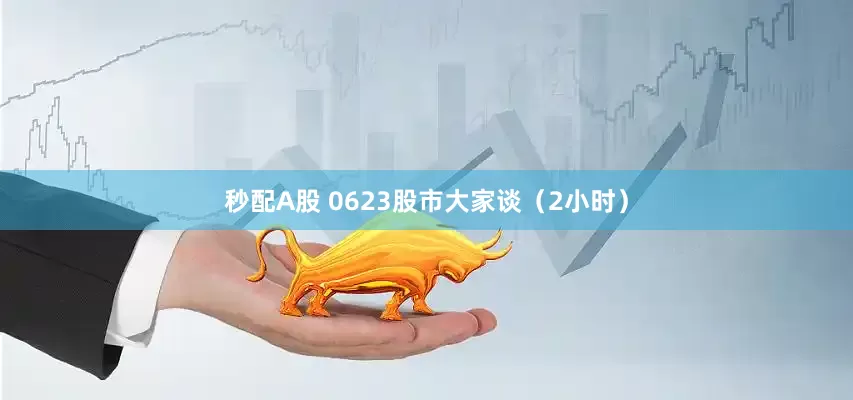 秒配A股 0623股市大家談（2小時(shí)）