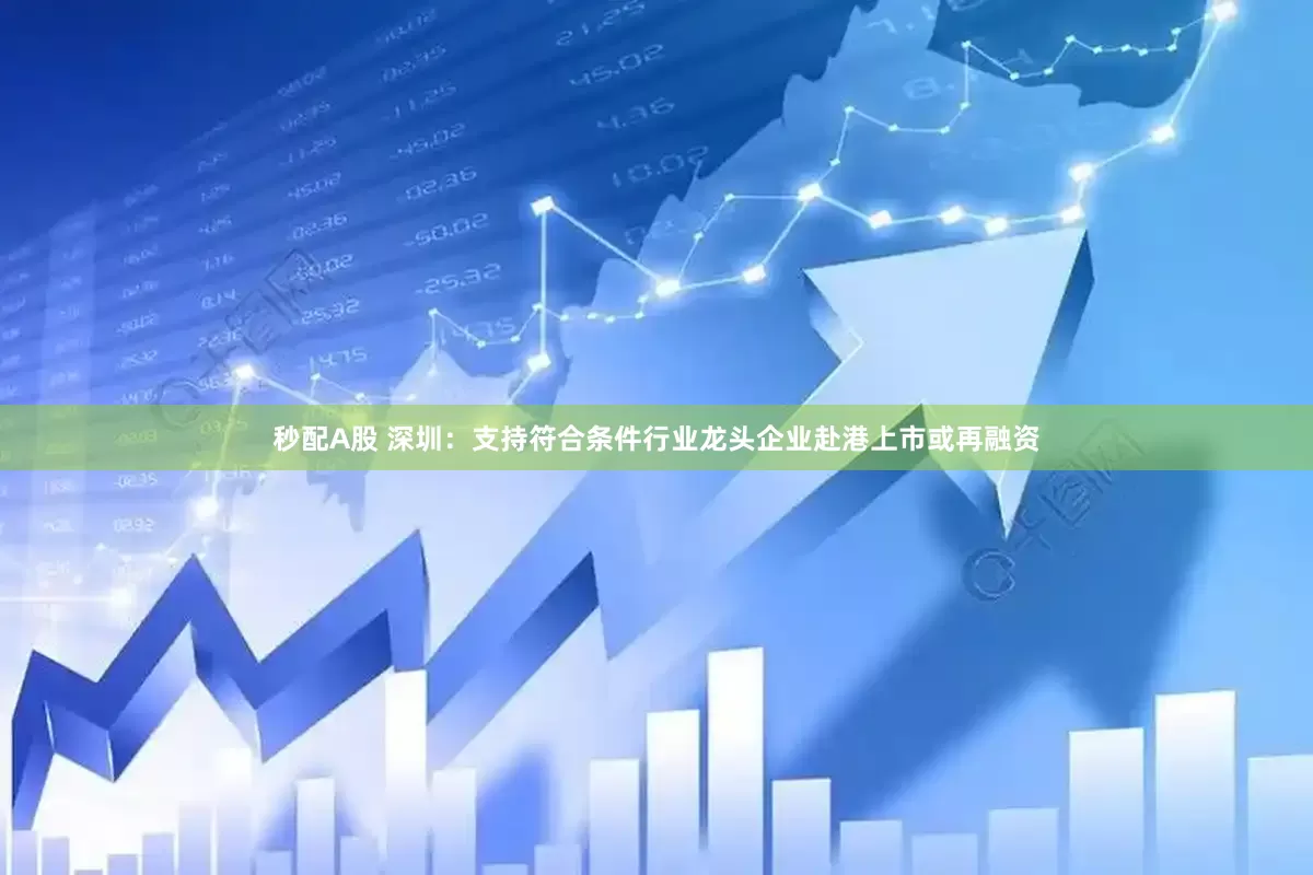 秒配A股 深圳：支持符合條件行業龍頭企業赴港上市或再融資